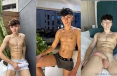 DanielxTwink jerks with a fleshjack