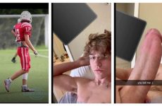 Twink athlete jerks his cock – a compilation