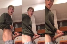 Big dick twink jerks off in the bathroom – Jaden_big
