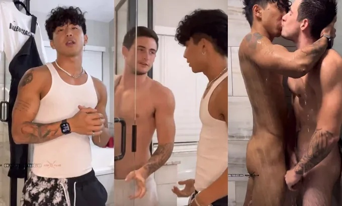 Rax Club – jerking and playing together in the shower – with Max Price