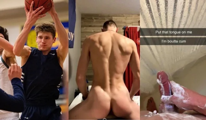 Cute basketball jock’s jerk compilation