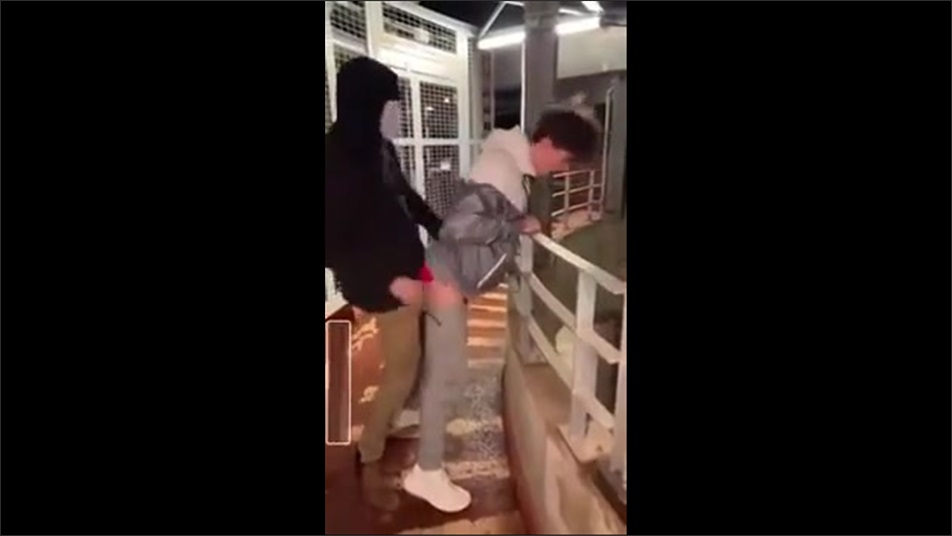 Anonymous twink breeding in the car park