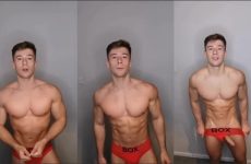 Irish-x shows off his body and cock