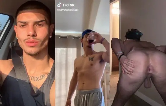 Damianoparra18 shows off his ass