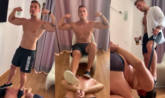 Dom Master Italian Giovani teaches his sub a lesson