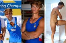 Olympic rower Andrea P takes a shower