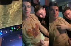 Jerking together in the car wash