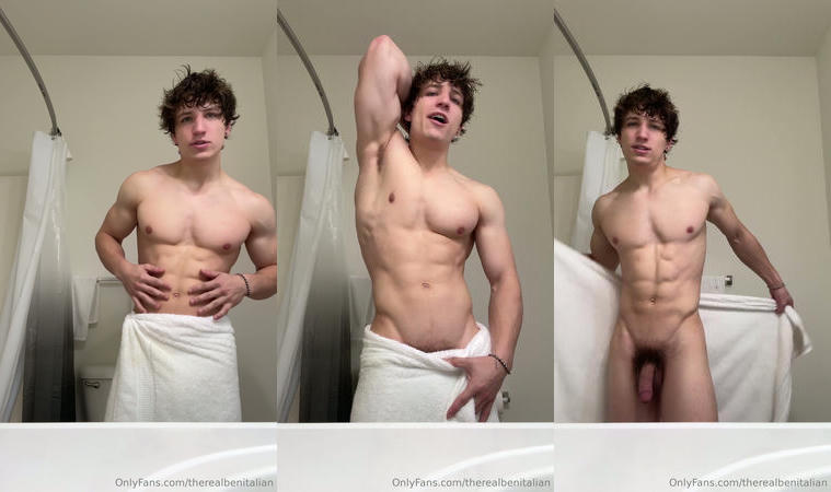 Showing off my muscular body and cock after a shower – Benjamin Verbeck (therealbenitalian)