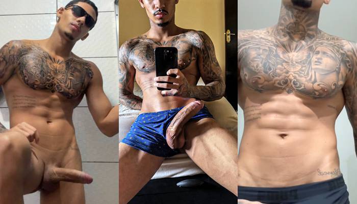 MJ Gomes (mjgoomes021) plays with his cock