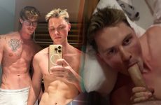 Louraint gets a blowjob from Czechgaytwins