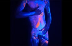 Erotic twink glow art