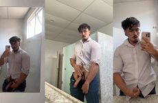 Quick jerk off in the restroom – Capy (mrcapy)