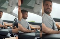 Jerking him on the road