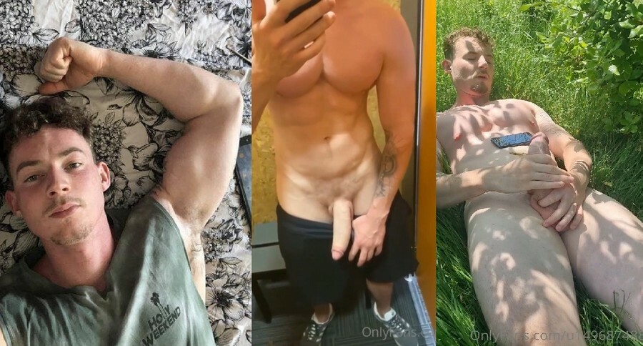 Tom Sutcliffe – big dick of EnglishLad – Jerking and cumming on grass