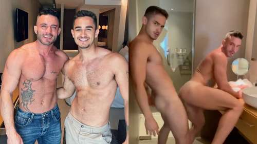 Igor Miller and Andy Star fuck in the bathroom –  Part 1