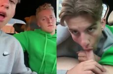 Blowing my friend in the car