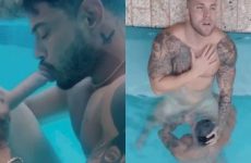 Philippe Soulier and Alejo Ospina fuck in pool