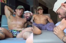 Zach Beech (thezacattack) gets worshipped by Casey Cooper