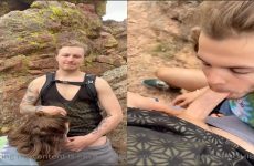 Taking a break from a hike to get my cock sucked