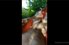 Aaron3108 jerks off in the hammock