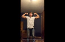 Flexing and jerking my cock while degrading you Andrew Santana