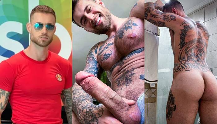 Yuri Bonotto from “A Fazenda 16” jerks off in the shower