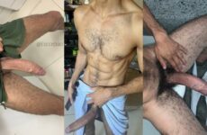 Noah XXL (Escorpiao1997) shows off his massive cock and cums