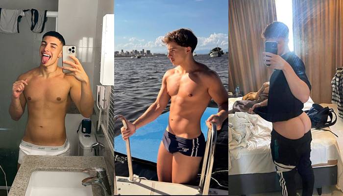 Rodrigo Frias shows off his ass and sticks a toy up his hole