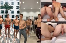Nick Sandell and friends show off this holes
