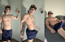 Showing off my muscular body and jerking my cock until I cum – Benjamin Verbeck (therealbenitalian)