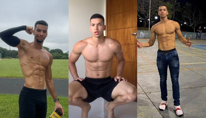 Cassio Viana shows off his hard cock