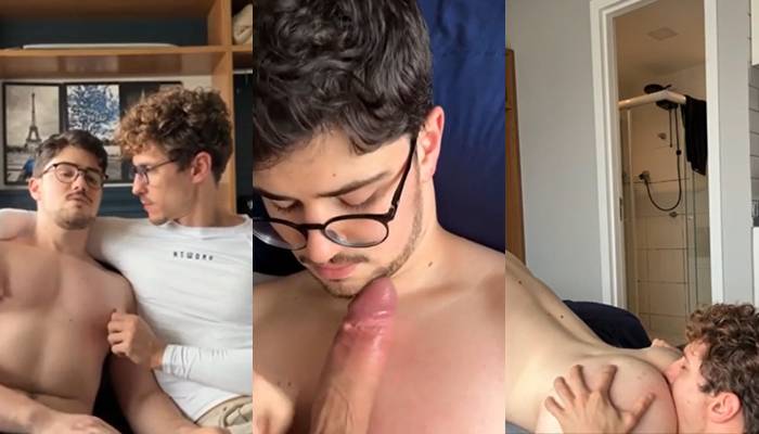 Gabriel Coimbra gets his cock sucked bebfore rimming his bottom