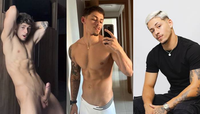 Alex Mendes (alexwm10) jerks off through his underwear