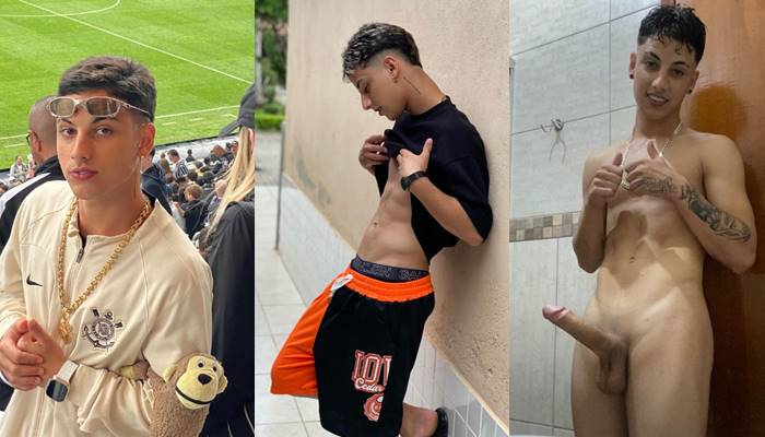 Gabriel Ritelli jerks off in the bathroom