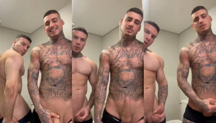 Rafa Martins and Kylian Cria jerk off together