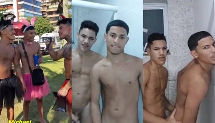 Bruno and Michael Douglas – fucking in the shower