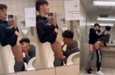 Twink on twink fucking in the public bathroom - JustTheGays.com - Stream the newest and hottest free gay porn videos from OnlyFans, JustforFans, GayForFans, myvidster, and 4myfans