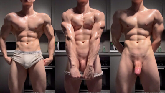 Oiling up my young muscular body and jerking off – Tim Laurenz (timlaurenz)
