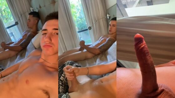MateoRivillok – jerking with bro in the hotel room