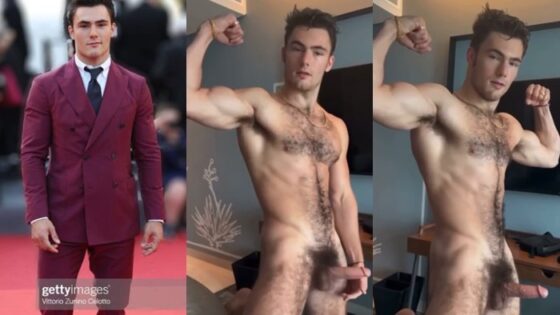 Livi Conely shows off his body and cock