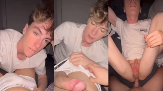 Maxence_hot sucks on a young twink cock