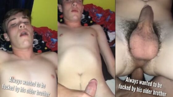 Twink gets fucked by his older bro