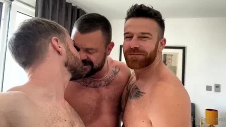 Gabriel Cross, Matthew Hunt and Scott Wild fuck eachother – a  threesome