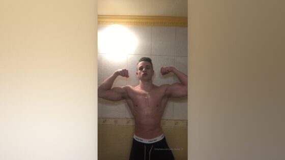 Flexing in the bathroom – Jake Stone (jake_stone_18)