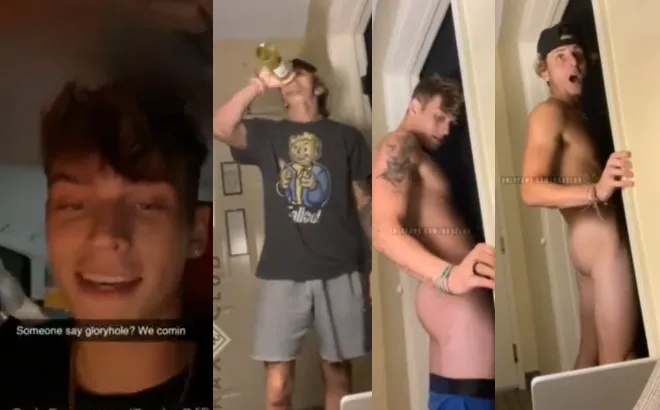 Young studs make use of the gloryhole – rockyofficial