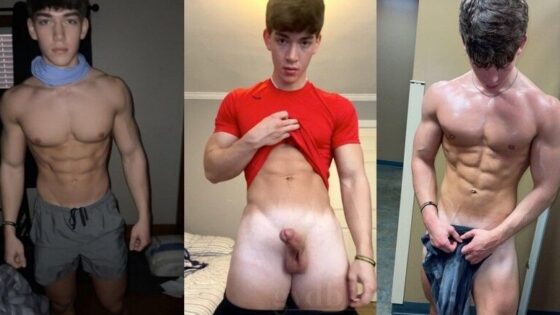 PrestonMilli shows off his body and jerks his cock – a compilation