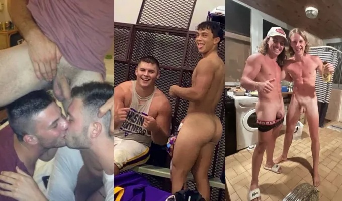 Compilation of straight guys fooling around