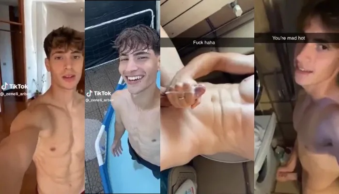 Zeneli Arber jerks off
