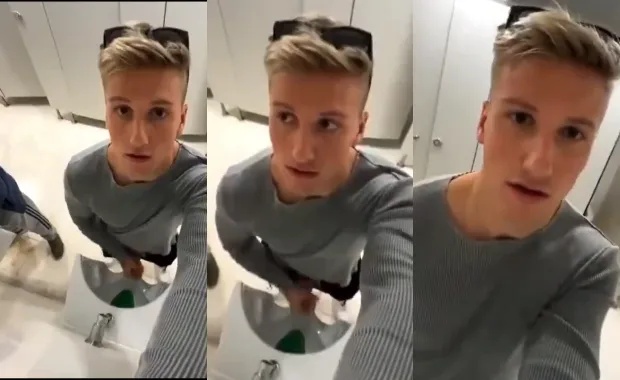 A compilation of guys jerking in public