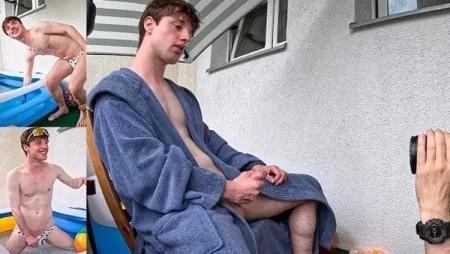 Shooting Toby Ottoli jerking on the balcony